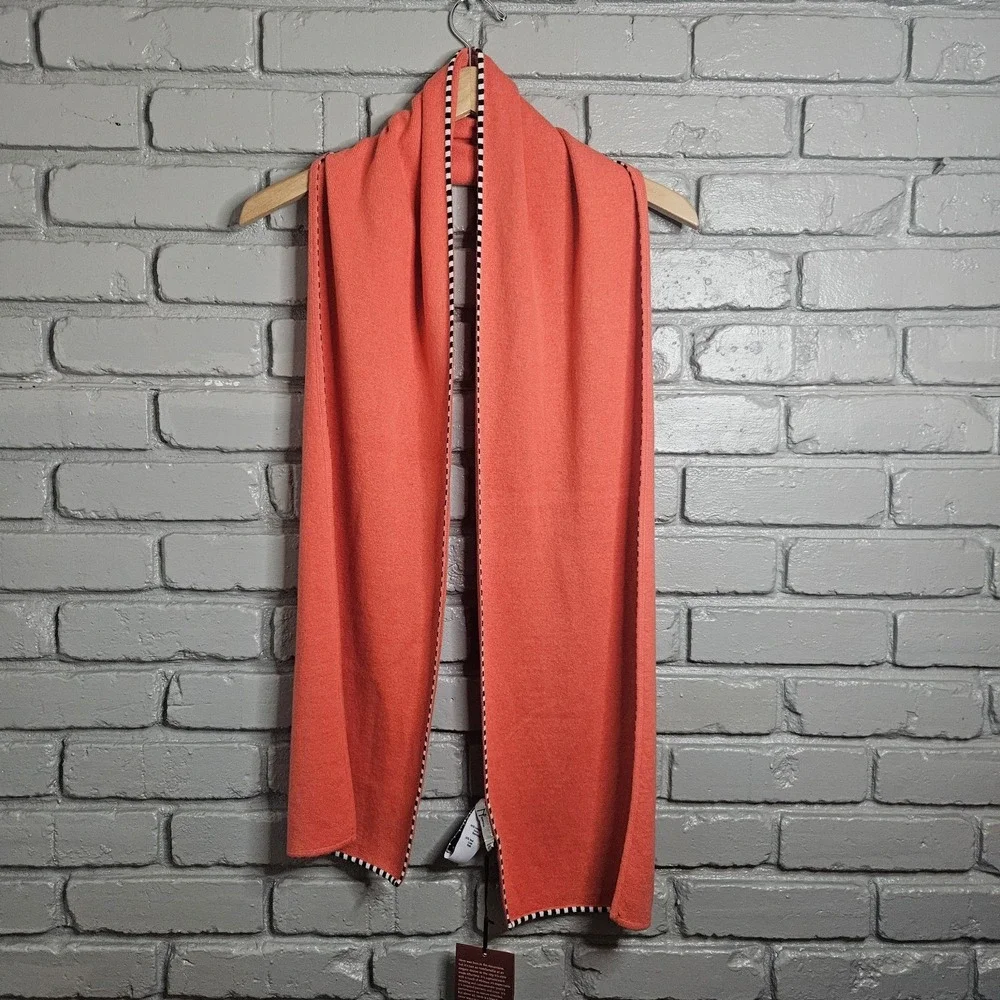 Neve‎ Wool Blend Scarf Annabelle Spice Coral